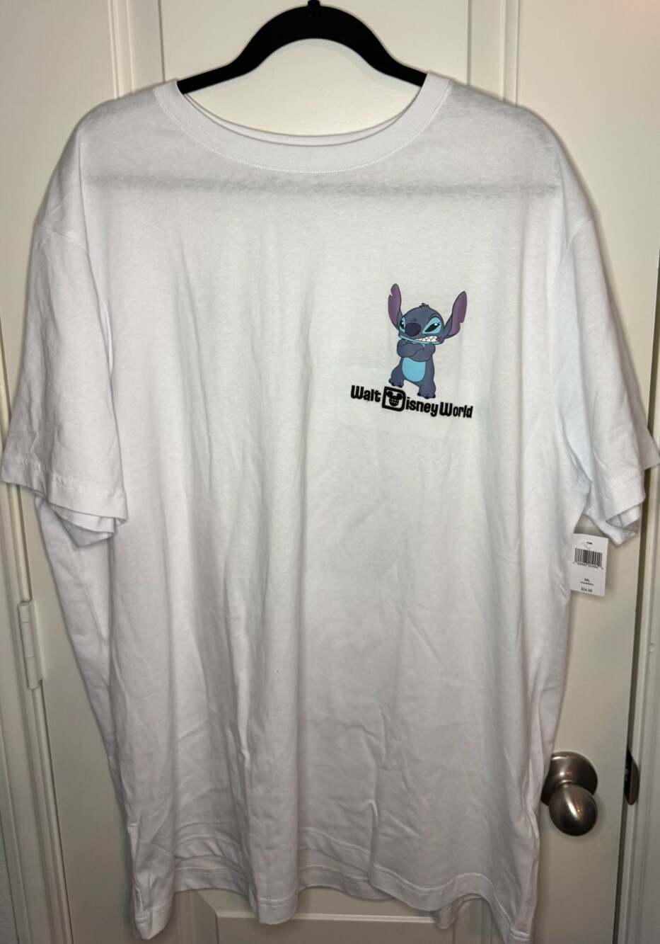 Disney Parks XXL WDW Stitch Graphic White Short Sleeve T-Shirt